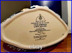 Royal Doulton Vice-Admiral Lord Nelson D6932, Special Edition with Box and CoA