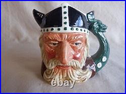 Royal Doulton VikingCharacter Jugs-Set of 3 Lg. D6550 Sm. D6553 Mini D6556