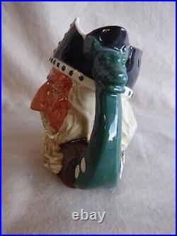 Royal Doulton VikingCharacter Jugs-Set of 3 Lg. D6550 Sm. D6553 Mini D6556