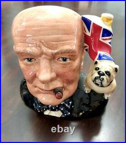 Royal Doulton WInston Churchill 1992 Character Jug of the Year #D6907