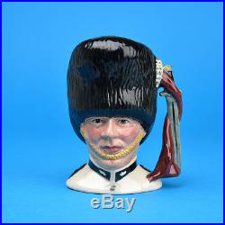 Royal Doulton White The Guardsman Small Character Jug