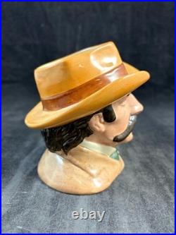 Royal Doulton Wild West Collection Wyatt Earp Character Jug Cowboy 5.5 Inches