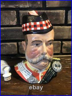 Royal Doulton William Grant Character Scotch Whiskey Jug/Decanter Original Box