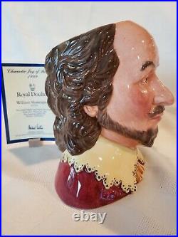 Royal Doulton William Shakespeare D7136, 1999 Character Jug of the Year