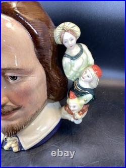 Royal Doulton William Shakespeare Jug D6933 Limited Edition No. 1187 with COA