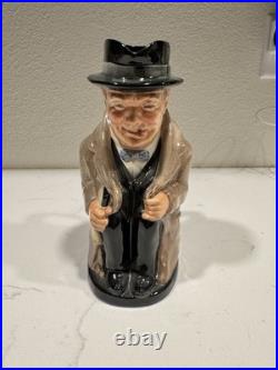 Royal Doulton Winston Churchill 9 Toby Jug Mug Vintage Cup, Made in England