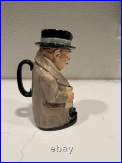 Royal Doulton Winston Churchill 9 Toby Jug Mug Vintage Cup, Made in England