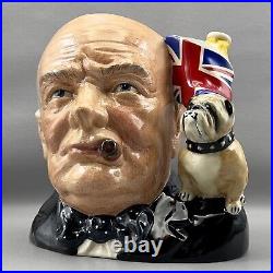 Royal Doulton Winston Churchill D6907 Character Jug Of The Year 1992 Bulldog