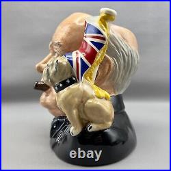 Royal Doulton Winston Churchill D6907 Character Jug Of The Year 1992 Bulldog