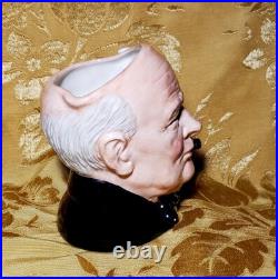 Royal Doulton Winston Churchill D6907 Character Jug Of The Year 1992 Large Coa