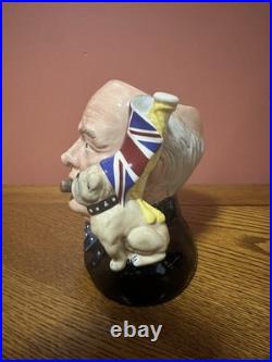 Royal Doulton Winston Churchill D6907 Large Character Jug 1992 Jug of the Year