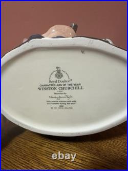 Royal Doulton Winston Churchill D6907 Large Character Jug 1992 Jug of the Year