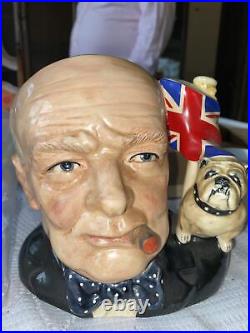 Royal Doulton Winston Churchill D6907 Style 1 -Character Jug of the Year 1992
