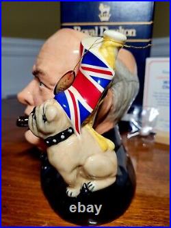 Royal Doulton Winston Churchill, D6907 with Box, Certificate and Extras