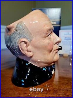 Royal Doulton Winston Churchill, D6907 with Box, Certificate and Extras