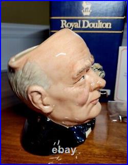 Royal Doulton Winston Churchill, D6907 with Box, Certificate and Extras