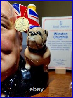 Royal Doulton Winston Churchill, D6907 with Certificate and Extras