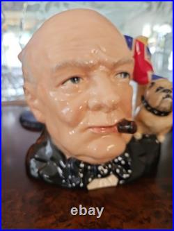 Royal Doulton'Winston Churchill' Large Character Jug of the Year (D6907) 1992