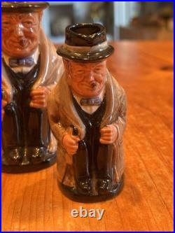 Royal Doulton Winston Churchill Tony Jugs Set Of 3 Sizes Excellent Condition