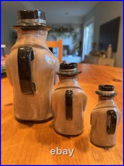 Royal Doulton Winston Churchill Tony Jugs Set Of 3 Sizes Excellent Condition