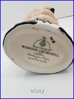 Royal Doulton Winston Churchill V Day Character Jug D6934 England Rare! Mint