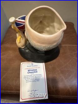 Royal Doulton'Winston Churchill' signed Character Jug of the Year (D6907) 1992
