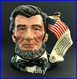 Royal Doulton'abraham Lincoln' D6936 1992 Large Toby Character Jug 103/2500