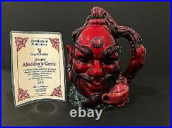 Royal Doulton'aladdin' D6971 Red Flambe' 1994 Character Jug #460/1500 Rare