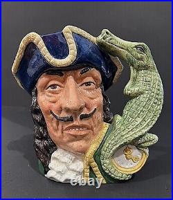 Royal Doulton'captain Hook' Large Toby Character Jug D6597 Etc China Version