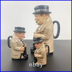 Royal Doulton character jug Winston Churchill Royal Doulton collectible toby jug