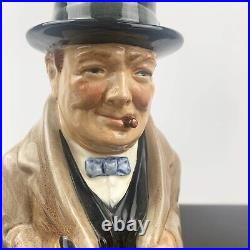 Royal Doulton character jug Winston Churchill Royal Doulton collectible toby jug