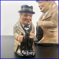 Royal Doulton character jug Winston Churchill Royal Doulton collectible toby jug