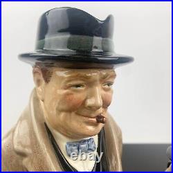 Royal Doulton character jug Winston Churchill Royal Doulton collectible toby jug