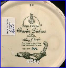 Royal Doulton'charles Dickens' D6939 1993 Large Toby Character Jug #802/2500