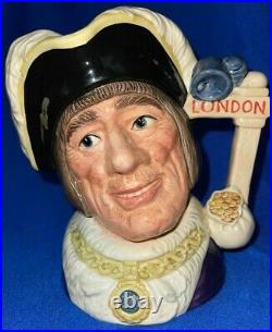 Royal Doulton'dick Whittington' D6846 1989 Large Toby Character Jug