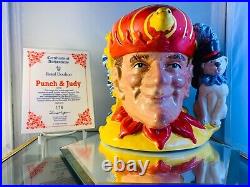 Royal Doulton double sided Character Jug PUNCH & JUDY D6946 (with COA)