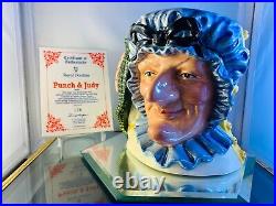 Royal Doulton double sided Character Jug PUNCH & JUDY D6946 (with COA)