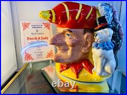 Royal Doulton double sided Character Jug PUNCH & JUDY D6946 (with COA)