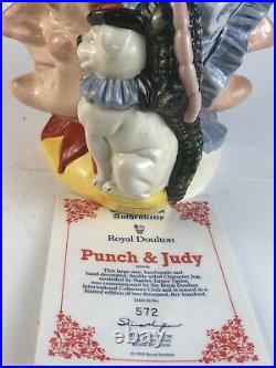 Royal Doulton double sided Character Jug PUNCH & JUDY D6946 (with COA)