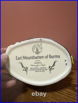 Royal Doulton'earl Mountbatten Of Burma'character Jug D6944 182/5000