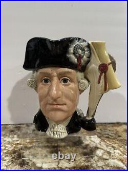 Royal Doulton'george III & George Washington' Large Dual Character Jug D6749