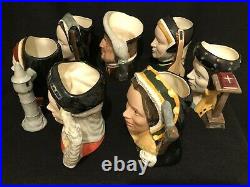 Royal Doulton'henry VIII & Six Wives' Large Toby Character Jugs Complete Set