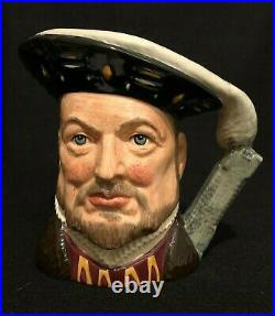 Royal Doulton'henry VIII & Six Wives' Large Toby Character Jugs Complete Set