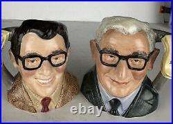 Royal Doulton jugs RONNIE CORBETT and RONNIE BARKER D7113 & D7114 (Ltd. Ed.)