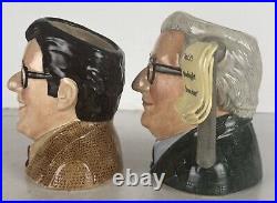 Royal Doulton jugs RONNIE CORBETT and RONNIE BARKER D7113 & D7114 (Ltd. Ed.)