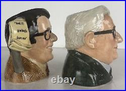 Royal Doulton jugs RONNIE CORBETT and RONNIE BARKER D7113 & D7114 (Ltd. Ed.)