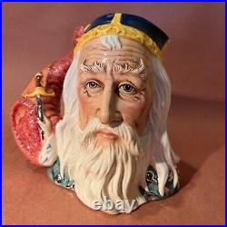 Royal Doulton large character Jug Mug D7117 Merlin Limited 1500. #228 with COA