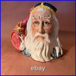 Royal Doulton large character Jug Mug D7117 Merlin Limited 1500. #228 with COA