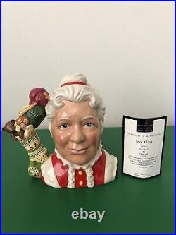 Royal Doulton'mrs. Claus' Large Character Jug D7242 2005 Christmas /500 Rare