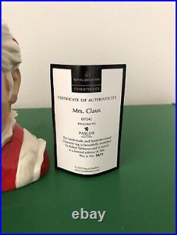 Royal Doulton'mrs. Claus' Large Character Jug D7242 2005 Christmas /500 Rare